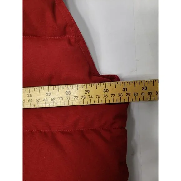 Cabelas Premier Northern Goose Down Puffer Vest Sherpa Lined Red Size 3XL Tall - Picture 12 of 12